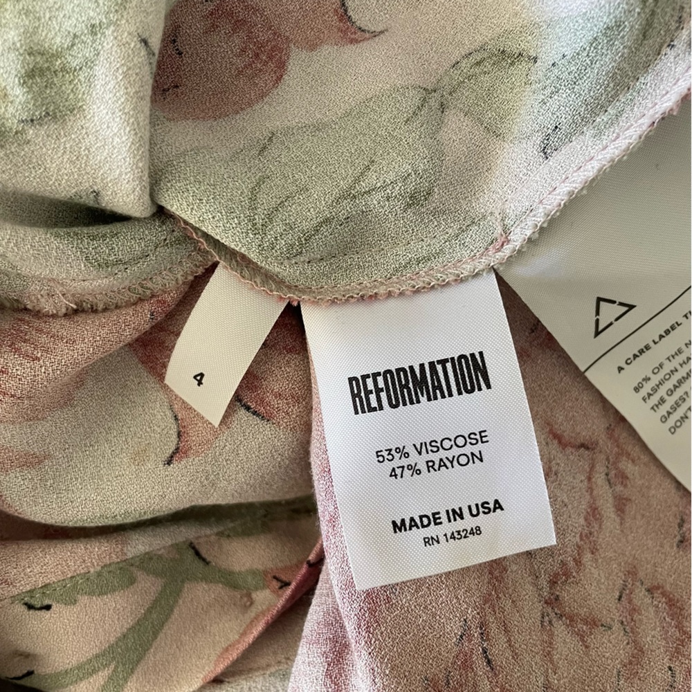REFORMATION mina dress in diana print - Picture 9 of 9